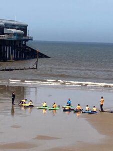 Learning to Canoe on Cromer beach
